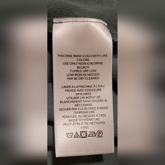 ​Free People Not The Same Top in Steel Sea Slouchy Raw Hem Tee Size Medium - Picture 12 of 13